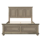 Lit Queen Vintage en Pin de Style Campagne Traditionnel