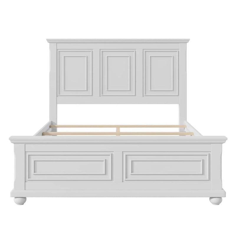 Lit Queen Vintage en Pin de Style Campagne Traditionnel
