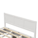 Queen Wood Platform Bed with Hydraulic Storage and 2 Drawers