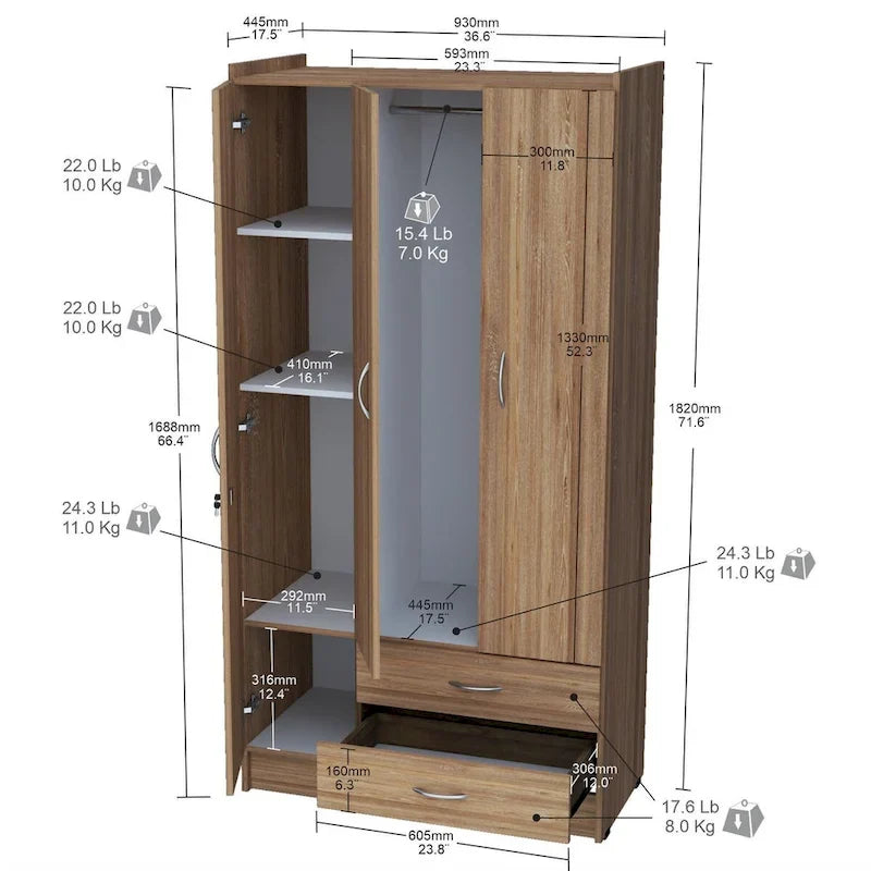 Grande armoire Inval