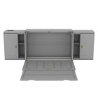QW Full Size Murphy Bed with Shelves