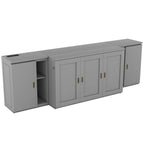 QW Full Size Murphy Bed with Shelves