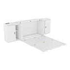QW Full Size Murphy Bed with Shelves