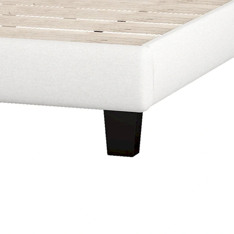 Lit plateforme rembourré avec tête de lit incurvée par Harper&Bright Designs