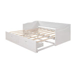 Lit de repos en bois avec lit gigogne et deux tiroirs de rangement