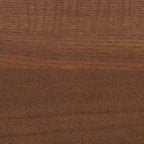 Camden Mid-Century Walnut Brown Wood and Rattan Platform Bed