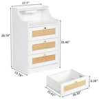 3 Drawer Nightstand with USB