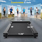 Tapis de marche Redliro avec inclinaison, tapis de course sous le bureau, ajustement d'inclinaison en 1 étape, tapis de course pour la maison ou le bureau, portable pour la marche et le jogging