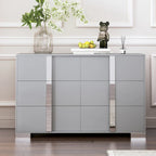 Mirrored Storage Cabinet with 6 Drawers