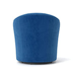 Velvet Upholstered 360 Degree Swivel Barrel Chair with Button Tufted Back