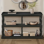 3-Tier Console Table with Roman Column Legs - 60 Inch