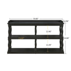 3-Tier Console Table with Roman Column Legs - 60 Inch
