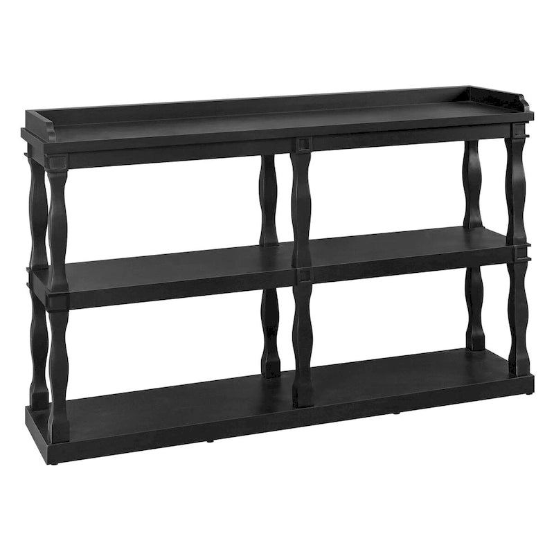 3-Tier Console Table with Roman Column Legs - 60 Inch