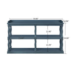 3-Tier Console Table with Roman Column Legs - 60 Inch
