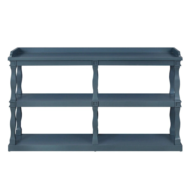 3-Tier Console Table with Roman Column Legs - 60 Inch