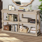 3-Tier Console Table with Roman Column Legs - 60 Inch