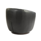 Upholstered Swivel Barrel Armchair with Storage Modern Living Room Side Chair for Bedroom, Office, Reading Spaces- PU