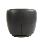 Upholstered Swivel Barrel Armchair with Storage Modern Living Room Side Chair for Bedroom, Office, Reading Spaces- PU