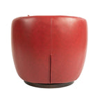 Upholstered Swivel Barrel Armchair with Storage Modern Living Room Side Chair for Bedroom, Office, Reading Spaces- PU