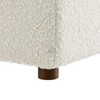 Commix Down Filled Overstuffed Boucle Fabric Corner Chair