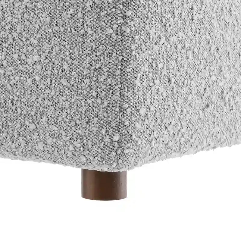Commix Down Filled Overstuffed Boucle Fabric Corner Chair