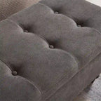 59 Bed Bench Ottoman with Storage Fabric