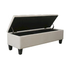Porthos Home Vero Fabric Flip Top Button Tufted Storage Bench