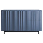 Wave Pattern Storage Cabinet with 2 Doors and 2 Drawers, Adjustable, Suitable for Study,Entrance and Living Room
