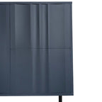 Wave Pattern Storage Cabinet with 2 Doors and 2 Drawers, Adjustable, Suitable for Study,Entrance and Living Room
