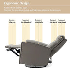 Alberto Mordern Genuine Leather Power Recliner with USB Charging Port by HULALA HOME