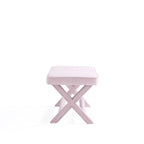 Manhattan Comfort Abigail Mid-Century Modern Velvet Upholstered Bench
