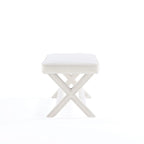 Manhattan Comfort Abigail Mid-Century Modern Velvet Upholstered Bench