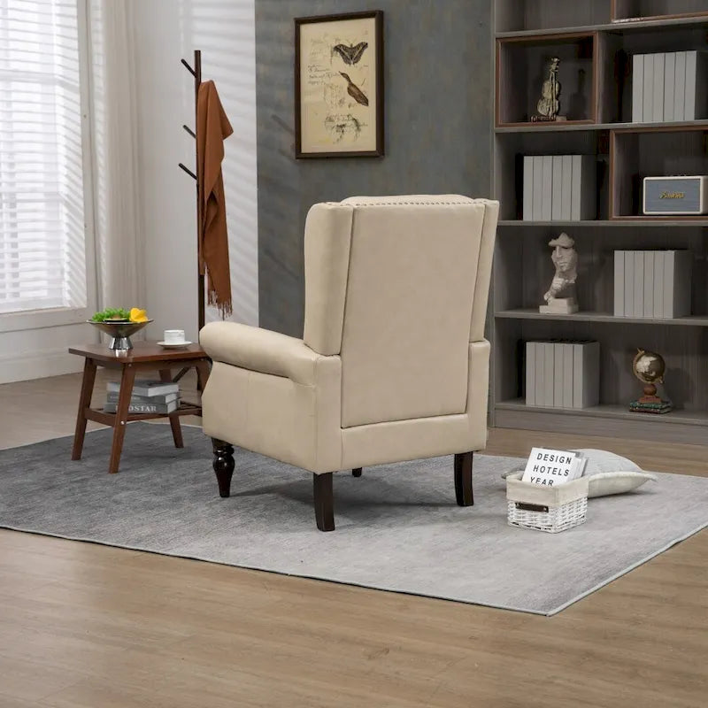 Wood Frame Armchair Modern Accent Chair Lounge Chair for Living Room - 29.33 x31.50x 39.37