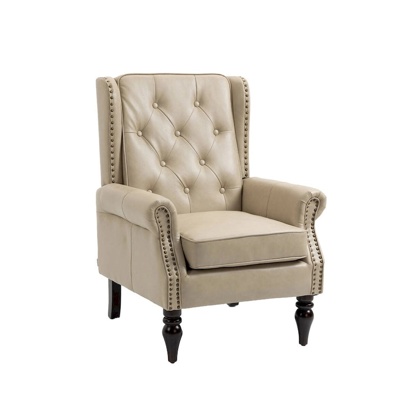 Wood Frame Armchair Modern Accent Chair Lounge Chair for Living Room - 29.33 x31.50x 39.37