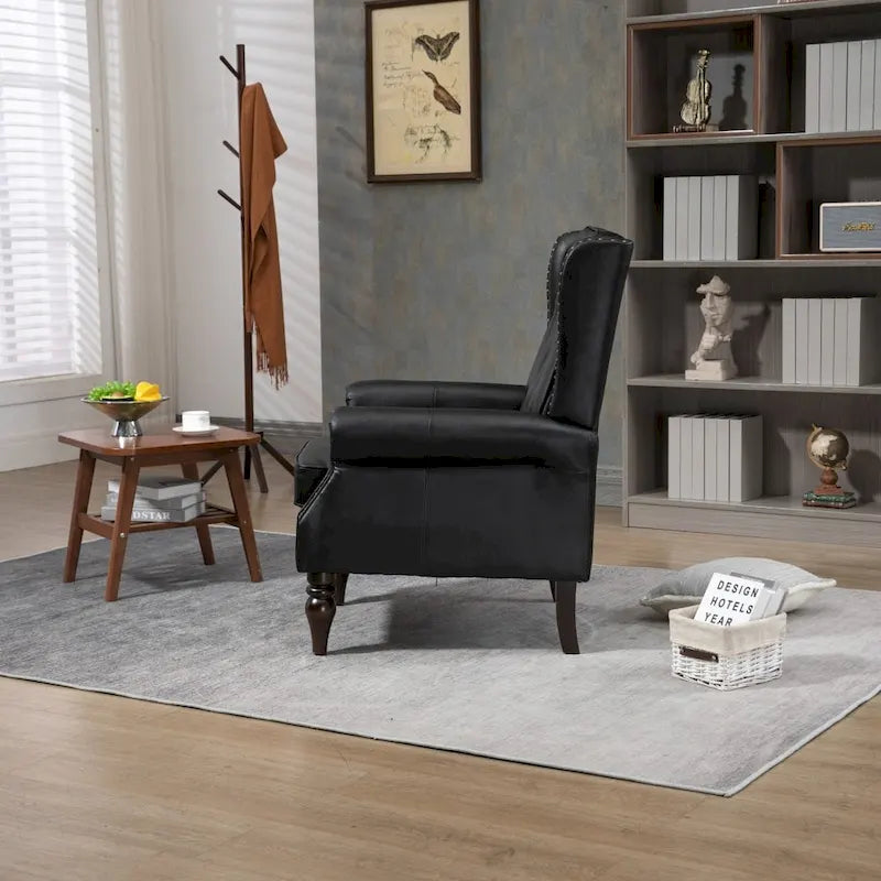Wood Frame Armchair Modern Accent Chair Lounge Chair for Living Room - 29.33 x31.50x 39.37