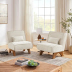 Art Leon Set of 2 Polyester Accent Chair