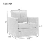 Mid Century Modern Swivel Accent Chair Armchair for Living Room