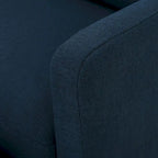 Modern Fabric Double Seat Recliner Chair with Plush Cushions by Christopher Knight Home