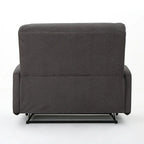 Modern Fabric Double Seat Recliner Chair with Plush Cushions by Christopher Knight Home