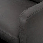 Modern Fabric Double Seat Recliner Chair with Plush Cushions by Christopher Knight Home