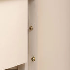 Unique Retro Silhouette Console Table with Open Style, Two Top Drawers