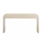 Unique Retro Silhouette Console Table with Open Style, Two Top Drawers