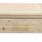 Unique Retro Silhouette Console Table with Open Style, Two Top Drawers