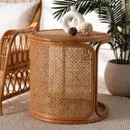 Eldon Bohemian Rattan End Table
