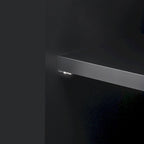 Curved TV Stand with 4 Drawers and Cabinet for 80 Inch TV