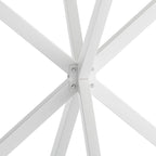 42.13 Modern Cross Leg Round Dining Table