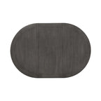 Table à manger en bois gris moyen avec base de rangement - 4 à 6 places