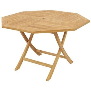 Salle à manger octogonale D-Art Teak Crestwood faite à la main (Indonésie)