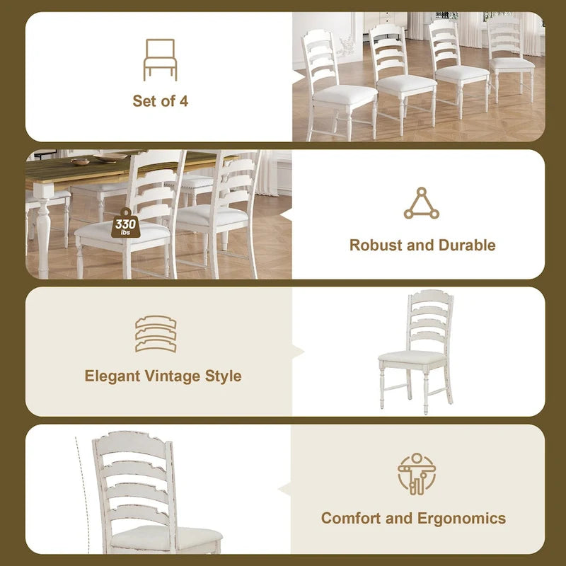 Ensemble de salle à manger 9 pièces avec table extensible et 8 chaises rembourrées