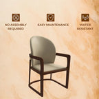 Modern Dining Chair in Upholstered Leather Svelta Series by LeisureMod